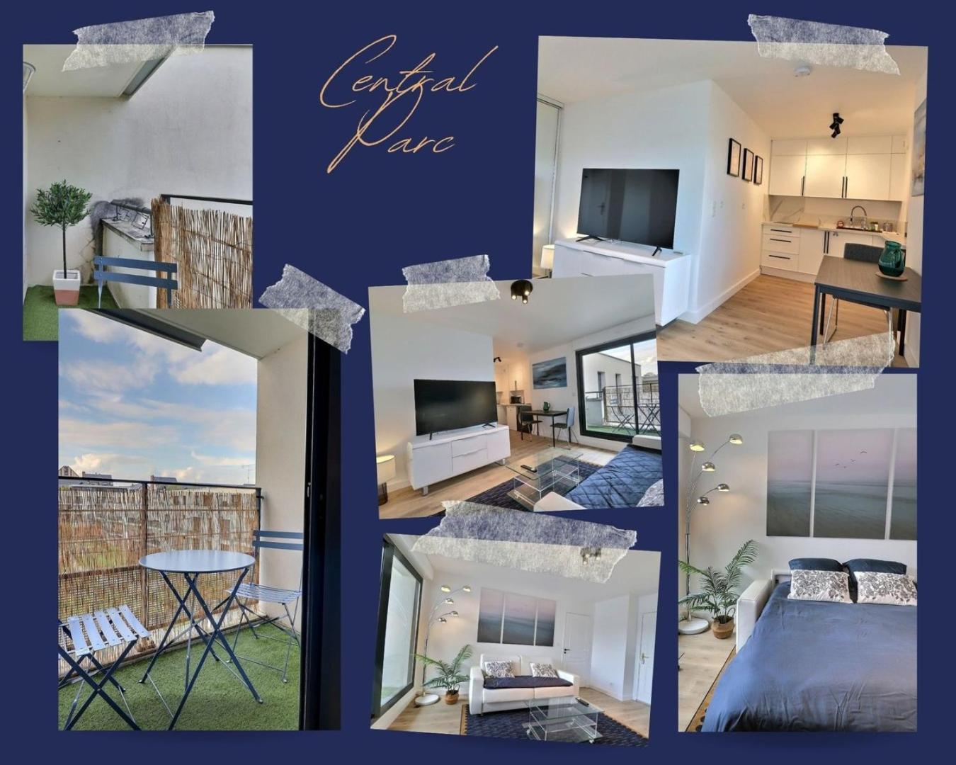 Central Park - Studio Calme - Balcon - Mon Groom Труа Экстерьер фото
